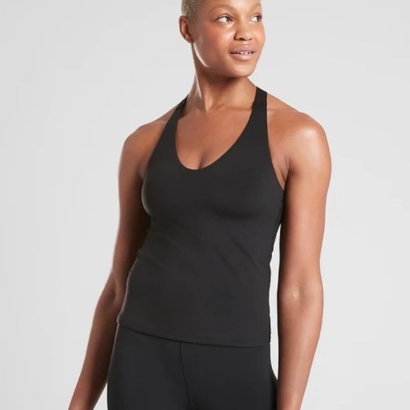 ATHLETA Ascent Support Tank Top Black - Picture 2 of 5